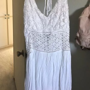 White Romper Halter